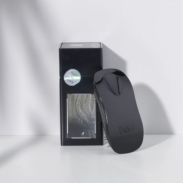 brush ikoo home black | щітка -детанглер для дбайливого розплутування волосся чорна 001-002-002 фото