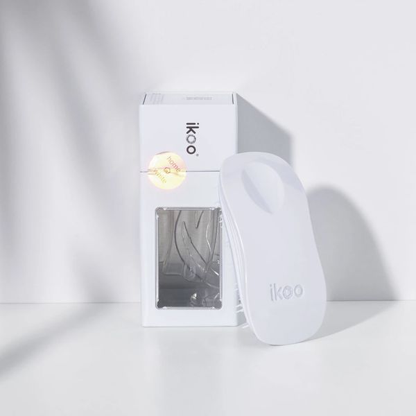 brush ikoo home white | щітка-детанглер для дбайливого розплутування волосся класична біла 001-001-001 фото