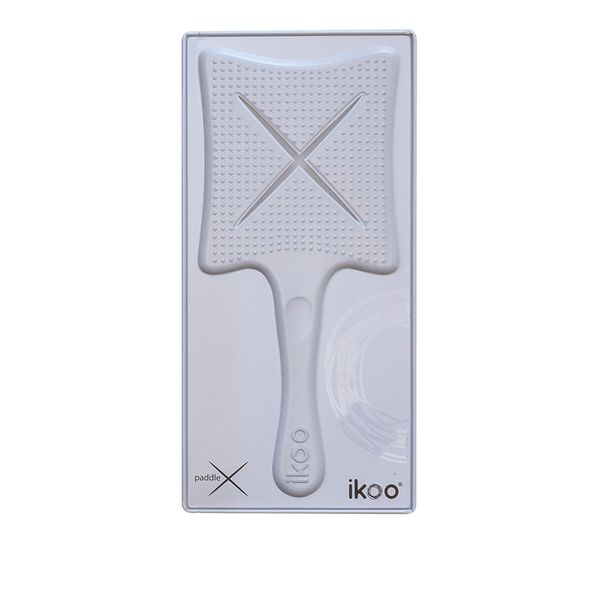 paddle X ikoo platinum white (classic) | лопатка щітка-детанглер класична біла 003-001-001 фото