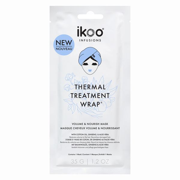 Термальна маска-шапочка ikoo Thermal Treatment Wrap - Volume & Nourish "Об'єм та живлення" (5 шт) 098-003-104 фото