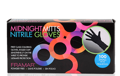Midnight Mitts Nitrile Gloves | Рукавички нітрилові ультраміцні чорні, розмір S (100шт.) 90013 фото