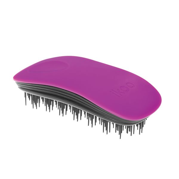 brush ikoo home sugar plum black | щітка-детанглер для дбайливого розплутування волосся "Солодка слива" 001-011-002 фото