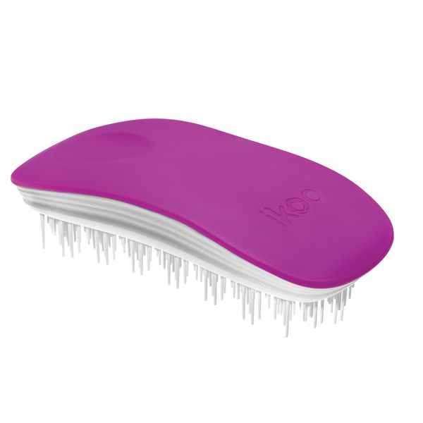 brush ikoo home sugar plum white | щітка-детанглер для дбайливого розплутування волосся "Солодка слива" 001-011-001 фото