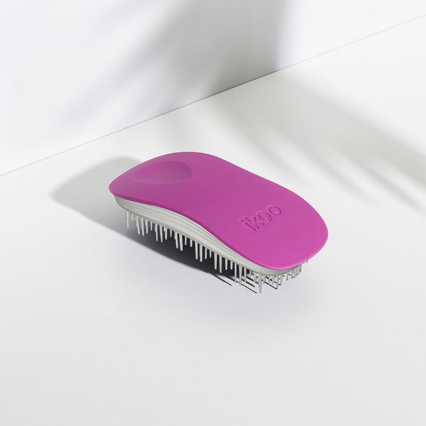 brush ikoo home sugar plum white | щітка-детанглер для дбайливого розплутування волосся "Солодка слива" 001-011-001 фото