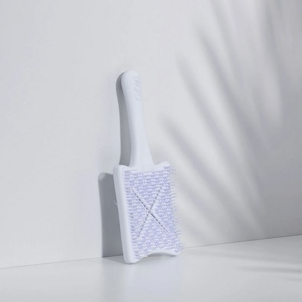 paddle X pops ikoo platinum white | лопатка щітка-детанглер класична біла 005-001-001 фото