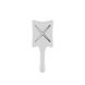 paddle X pops ikoo platinum white | лопатка щітка-детанглер класична біла 005-001-001 фото 1